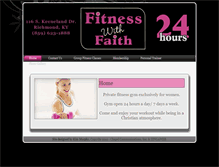 Tablet Screenshot of fitnesswithfaith.us